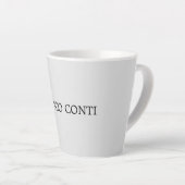 Hellgrau Minimalistisch Schlicht modern Milchtasse (Rechte Ecke)