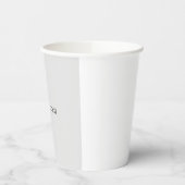 Hellgrau Minimalistisch Schlicht modern Pappbecher (Links)