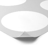 Hellgrau mit Punkten Poster (Ecke)