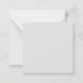 Hellgrau Professionell Modern Schlicht Minimalisti Mitteilungskarte (Rückseite)