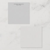 Hellgrau Professionell Modern Schlicht Minimalisti Mitteilungskarte (Vorne/Hinten)