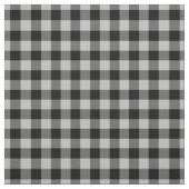 Hellgrau & Schwarz Karo Gingham Stoff (Muster)