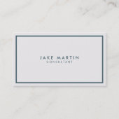 Hellgrau und blau Beruflich Visitenkarte (Vorderseite)