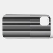 Hellgrau und Holzkohle 5 Streifen Muster Case-Mate iPhone Hülle (Rückseite (Horizontal))