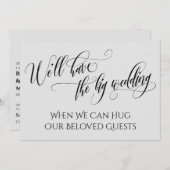 Hellgrau, wenn wir dich mit einer verspäteten Hoch Einladung (Vorne/Hinten)