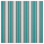 Hellgraue, Aquamarine und schwarz gefärbte Linien Stoff (Muster)