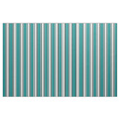 Hellgraue, Aquamarine und schwarz gefärbte Linien Stoff (Fat Quarter (45,7 x 55,9 cm))