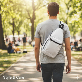 Hellgraue Drucktasche für die Nähschnecke Crossbody Bag