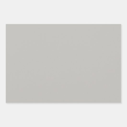 Hellgraue Farbe Geschenkpapier Set (Vorderseite)