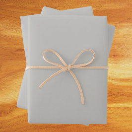 Hellgraue Farbe Geschenkpapier Set