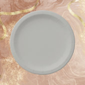 Hellgraue Farbe Pappteller