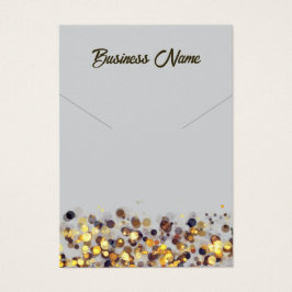 Hellgraue goldene QR-Code-Halskette-Display-Karte