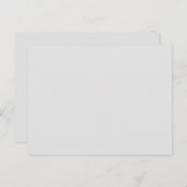 Hellgraue, grüne weiße Postkarte (Vorne/Hinten)