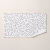 Hellgraue Leopardendrucke Badhandtuch Set (Handtuch)