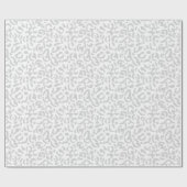 Hellgraue Leopardendrucke Geschenkpapier (Flach)