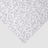 Hellgraue Leopardendrucke Seidenpapier (Detail)