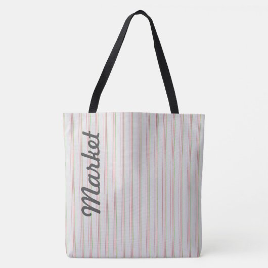 Hellgraue Markttasche Tasche (Vorderseite)