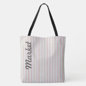 Hellgraue Markttasche Tasche (Rückseite)