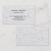 Hellgraue Mauer Schlicht einfach attraktiv Stilvol Visitenkarte (Vorne/Hinten)