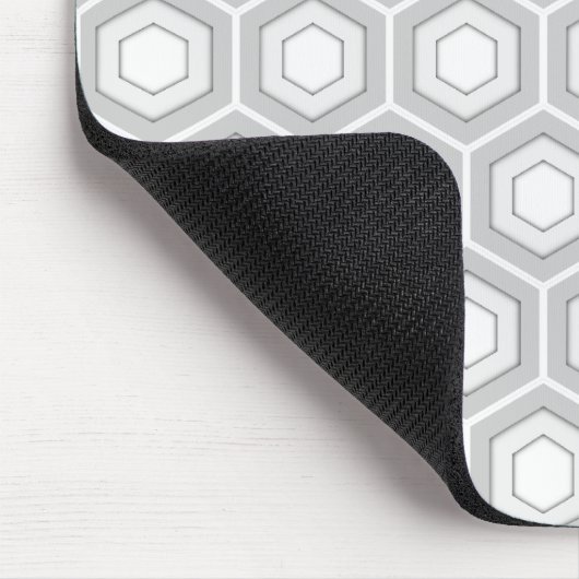 Hellgraue mit Ziegeln gedeckte Hexe-Mausunterlage Mousepad (Ecke)