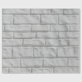 Hellgraue oder weiße Ziegelwände Geschenkpapier (Flach)