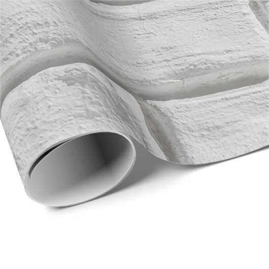 Hellgraue oder weiße Ziegelwände Geschenkpapier (Rolleneckpunkt)