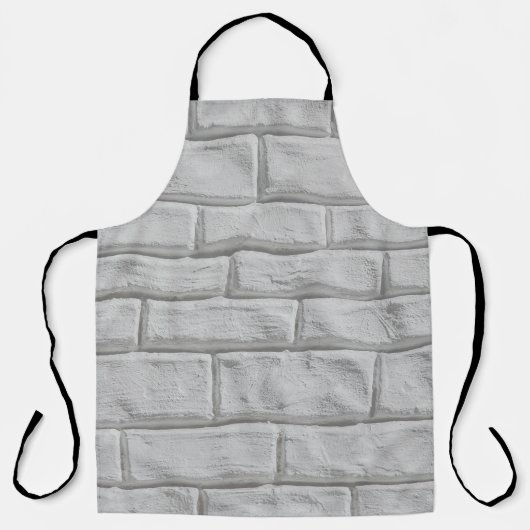 Hellgraue oder weiße Ziegelwände Schürze (Vorderseite)