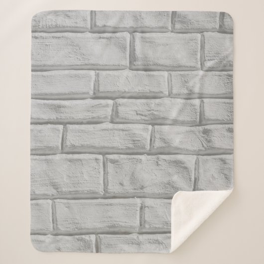Hellgraue oder weiße Ziegelwände Sherpadecke (Vorderseite)