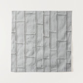 Hellgraue oder weiße Ziegelwände Wandteppich (Vorderseite (Horizontal))