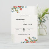 Hellgraue Orange und dunkelgelbe Wasserfarbe Fl Einladung (Stehend Vorderseite)