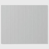 Hellgraue Pinstreifen Geschenkpapier (Flach)