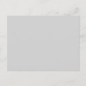 Hellgraue Postkarte mit personalisiertem Grußdesig (Vorderseite)