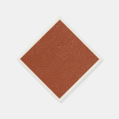 Hellgraue Punkte auf Rost Serviette (Ecke)