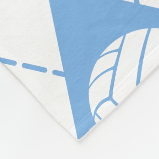 hellgraue Raute w Volleyballs Fleecedecke (Ecke)