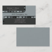 Hellgraue silberne Fliesen-Grenze Visitenkarte (Vorne/Hinten)