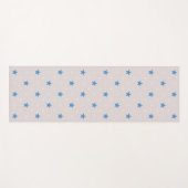 Hellgraue Sternmuster-Yogamatte Yogamatte (Vorderseite (Horizontal))
