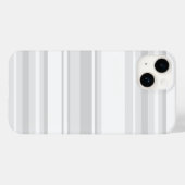 Hellgraue Streifen Case-Mate iPhone Hülle (Rückseite (Horizontal))