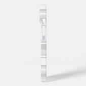 Hellgraue Streifen Case-Mate iPhone Hülle (Rückseite / Links)