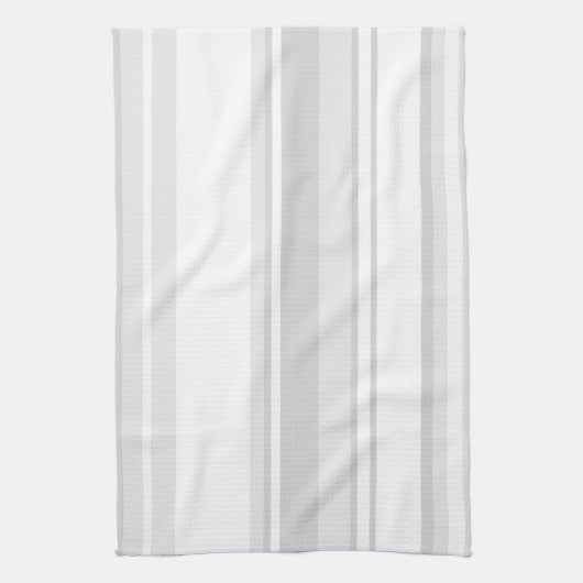 Hellgraue Streifen Handtuch (Vertikal)