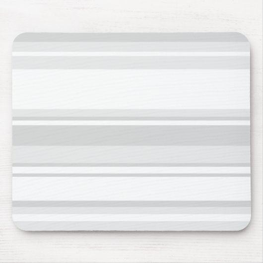 Hellgraue Streifen Mousepad (Vorne)
