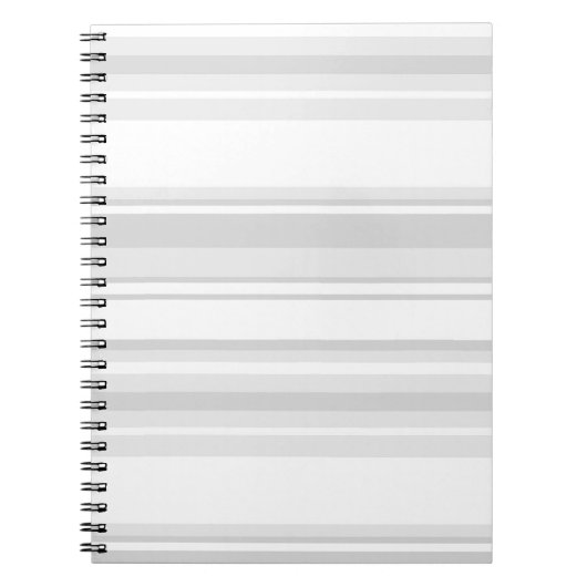 Hellgraue Streifen Notizblock (Vorderseite)