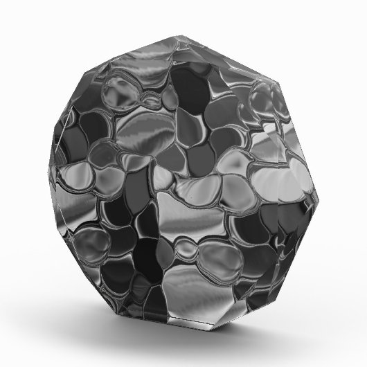 Hellgraue und dunkelgerundete Formen Fotoblock (Rechts)