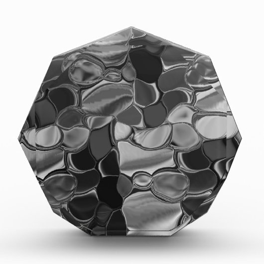 Hellgraue und dunkelgerundete Formen Fotoblock (Vorderseite)