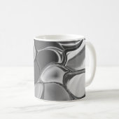 Hellgraue und dunkelgerundete Formen Kaffeetasse (VorderseiteRechts)