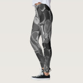 Hellgraue und dunkelgerundete Formen Leggings (Links)