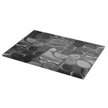 Hellgraue und dunkelgerundete Formen