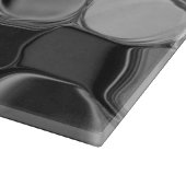 Hellgraue und dunkelgerundete Formen Schneidebrett (Ecke)