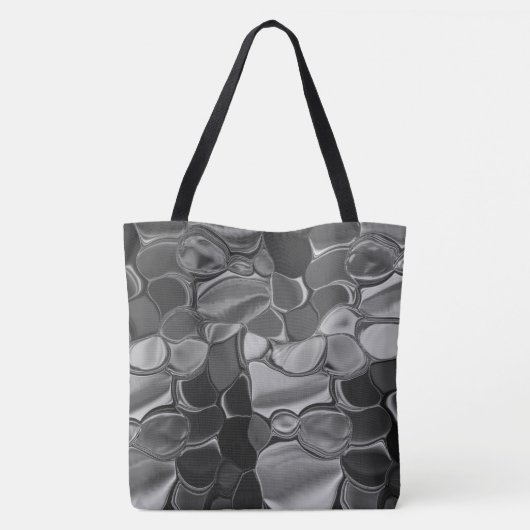 Hellgraue und dunkelgerundete Formen Tasche (Rückseite)