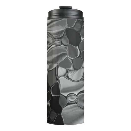 Hellgraue und dunkelgerundete Formen Thermosbecher (Vorderseite)