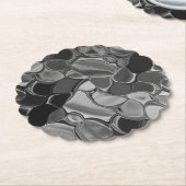 Hellgraue und dunkelgerundete Formen Untersetzer (angewinkelt)